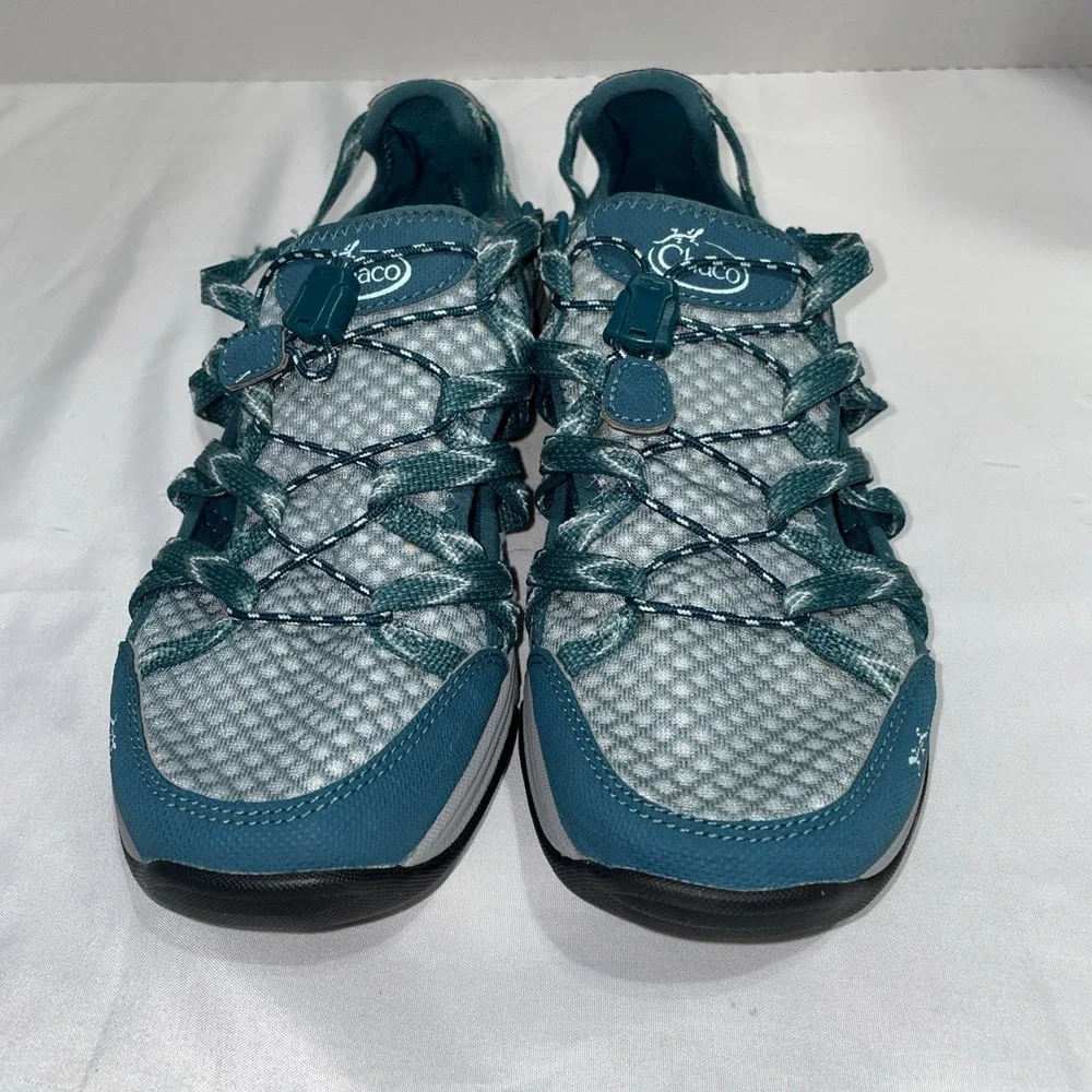 Chaco OutCross Evo 1 Mesh Bungee Water Hiking Shoe Teal Womens 7.5 J105912